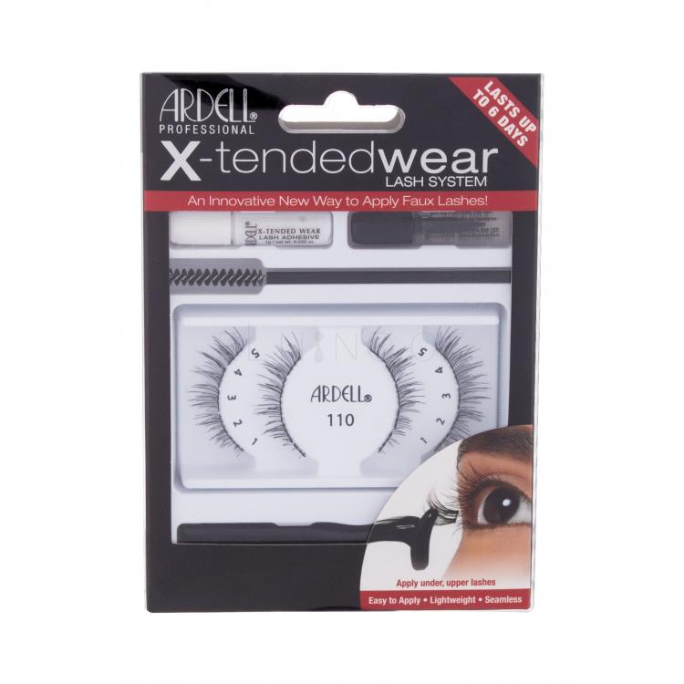 Ardell X-Tended Wear Lash System 110 Umělé řasy pro ženy Odstín Black Set