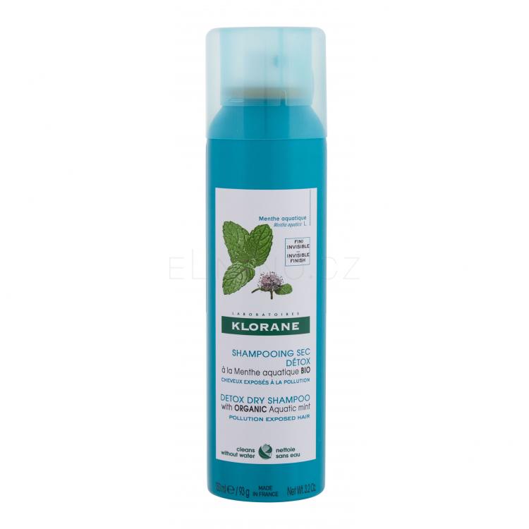 Klorane Aquatic Mint Detox Suchý šampon pro ženy 150 ml