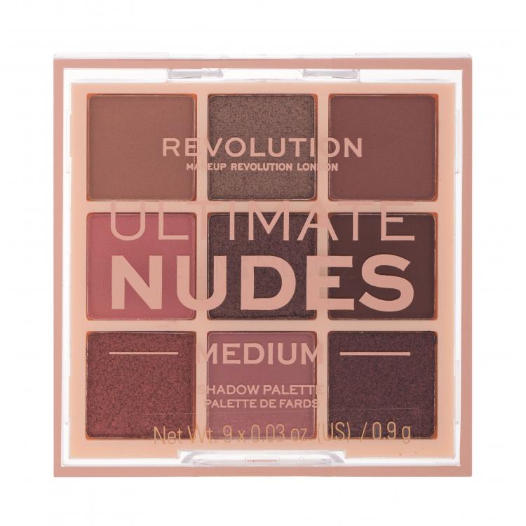 Makeup Revolution London Ultimate Nudes Oční stín pro ženy 8,1 g Odstín Medium