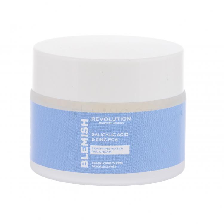 Revolution Skincare Blemish Salicylic Acid &amp; Zinc PCA Purifying Gel Cream Pleťový gel pro ženy 50 ml