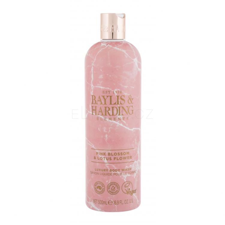 Baylis &amp; Harding Elements Pink Blossom &amp; Lotus Flower Sprchový gel pro ženy 500 ml
