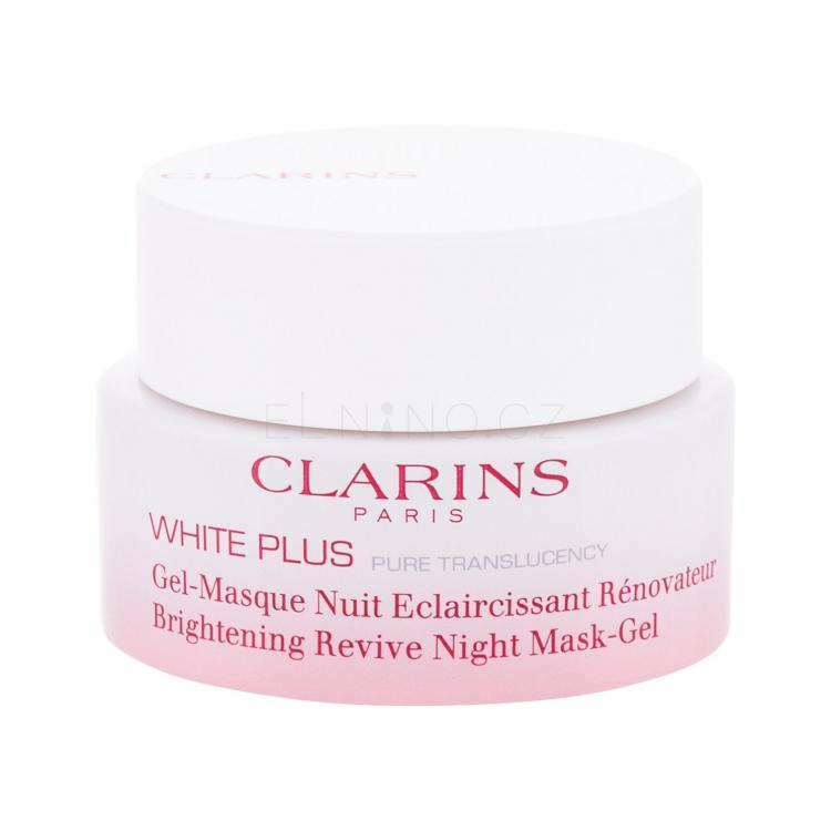 Clarins White Plus Brightening Revive Night Mask-Gel Pleťová maska pro ženy 50 ml tester