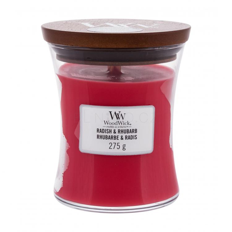 WoodWick Radish &amp; Rhubarb Vonná svíčka 275 g