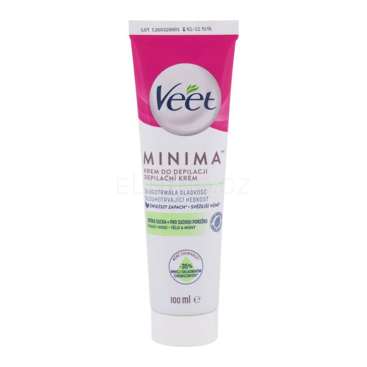 Veet Minima Hair Removal Cream Dry Skin Depilační přípravek pro ženy 100 ml