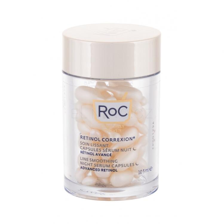 RoC Retinol Correxion Line Smoothing Advanced Retinol Night Serum Capsules Pleťové sérum pro ženy 10,5 ml