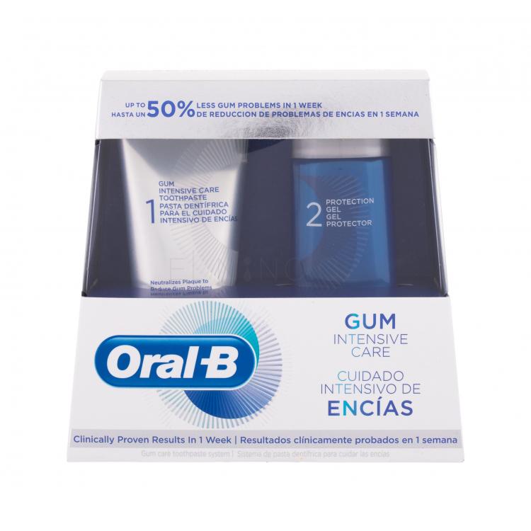 Oral-B Gum Intensive Care Dárková kazeta zubní pasta Gum Intensive Care Toothpaste 85 ml + ochranný gel na zuby Protection Gel 63 ml