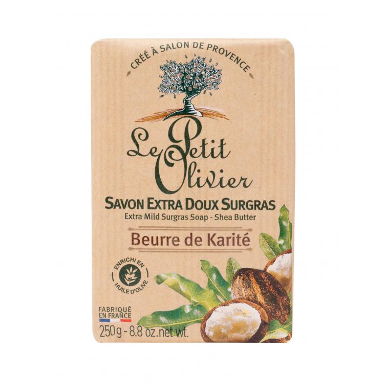 Le Petit Olivier Shea Butter Extra Mild Surgras Soap Tuhé mýdlo pro ženy 250 g