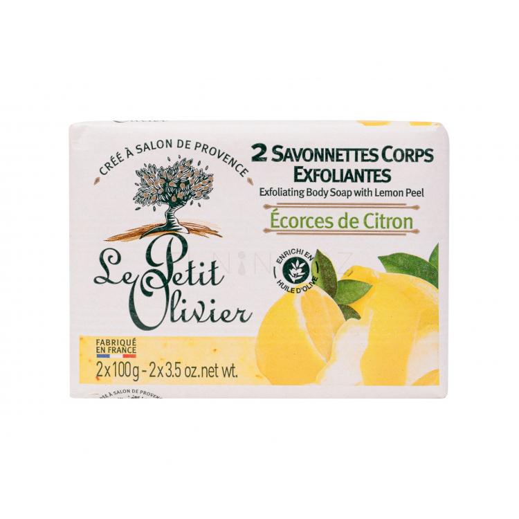 Le Petit Olivier Exfoliating Body Soap Lemon Peel Tělový peeling pro ženy 200 g