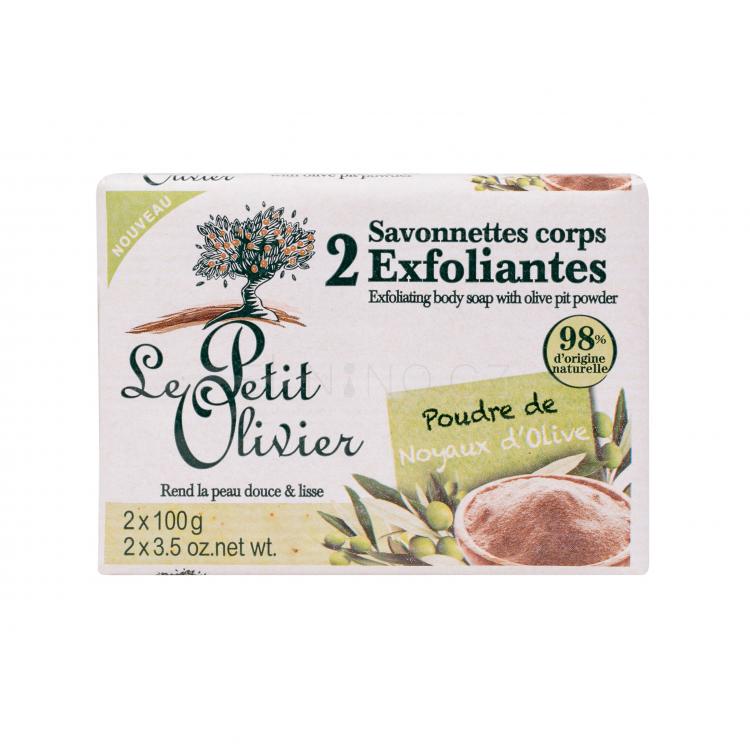 Le Petit Olivier Exfoliating Body Soap Olive Pit Powder Tělový peeling pro ženy 200 g