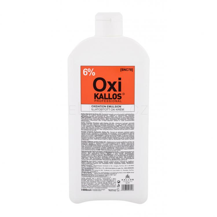 Kallos Cosmetics Oxi 6% Barva na vlasy pro ženy 1000 ml