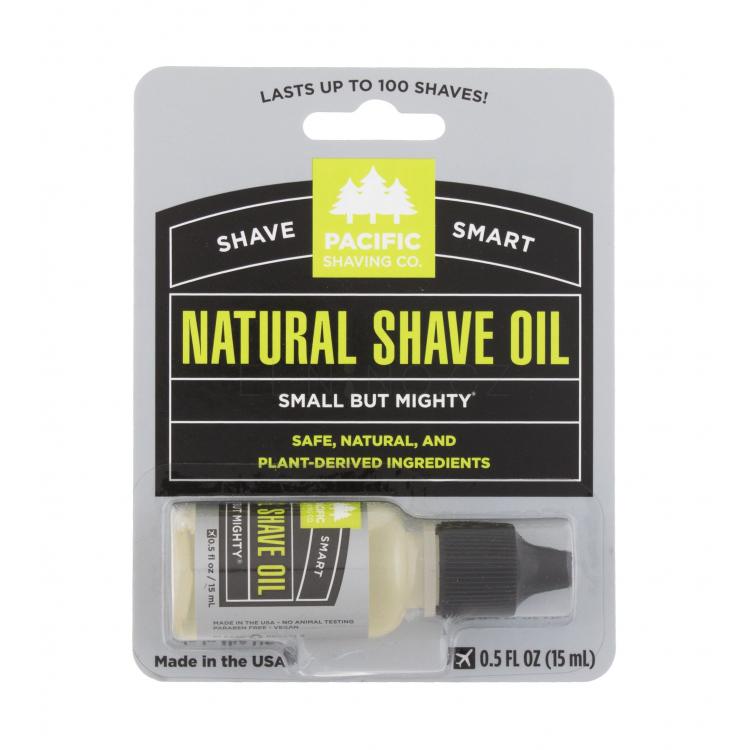 Pacific Shaving Co. Shave Smart Natural Shave Oil Gel na holení pro muže 15 ml