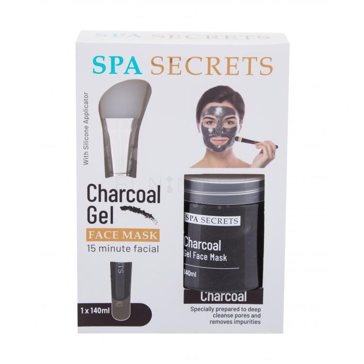 Xpel Spa Secrets Charcoal Gel Face Mask Pleťová maska pro ženy 140 ml