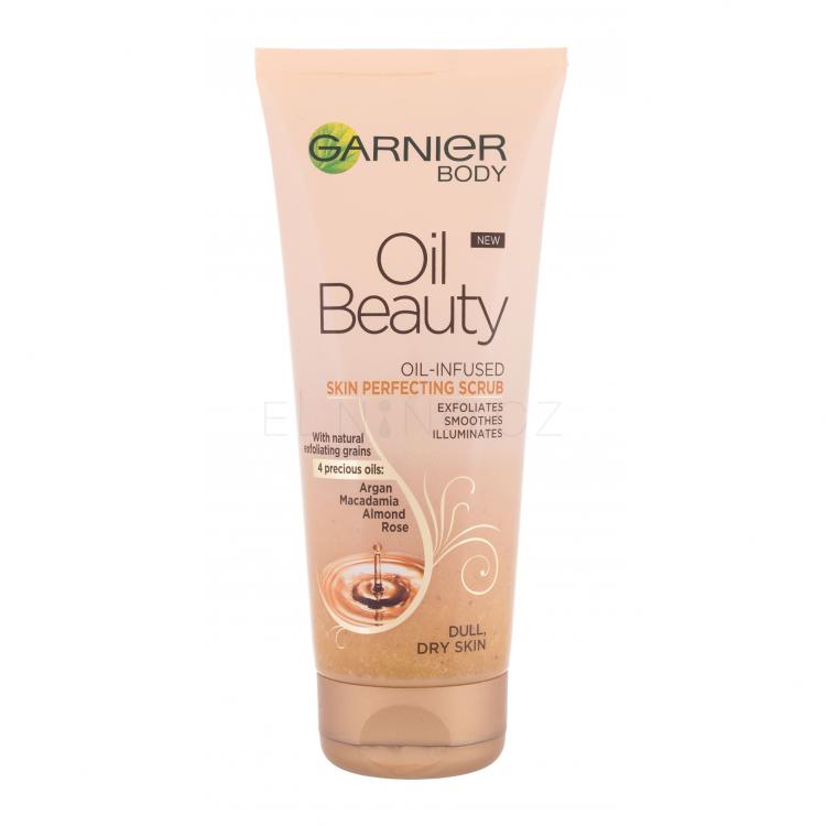 Garnier Body Oil Beauty Nourishing Scrub Tělový peeling pro ženy 200 ml