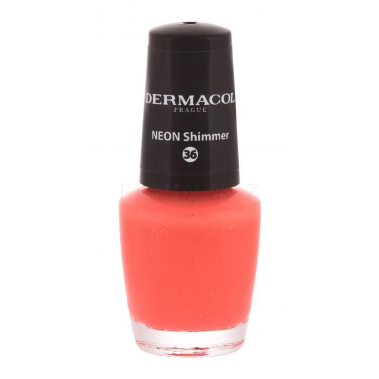 Dermacol Neon Lak na nehty pro ženy 5 ml Odstín 36 Neon Shimmer
