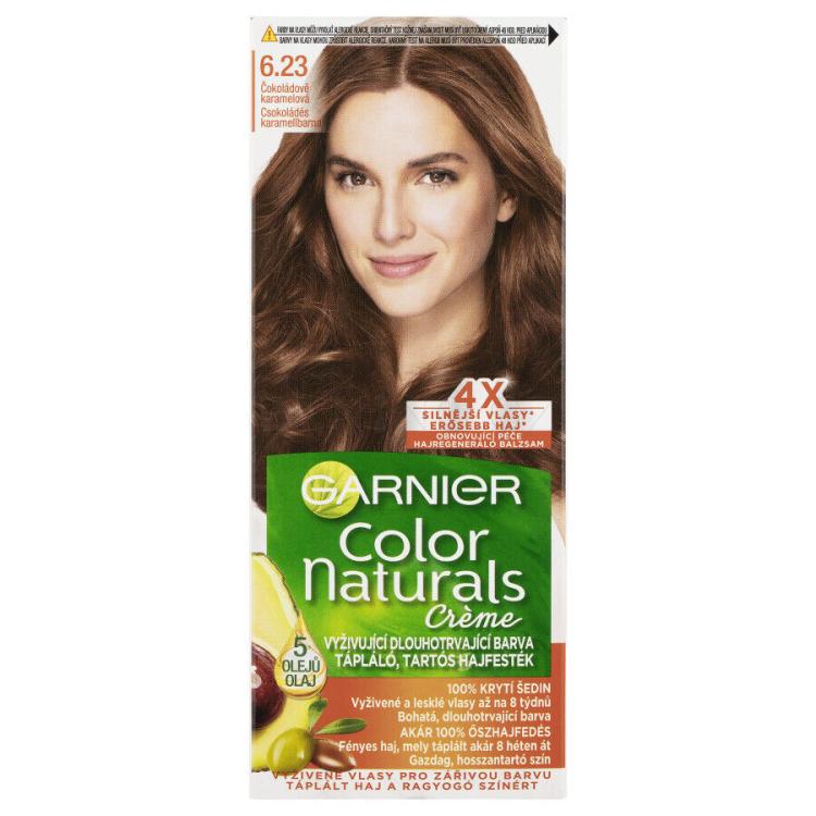 Garnier Color Naturals Créme Barva na vlasy pro ženy 40 ml Odstín 6,23 Chocolate Caramel
