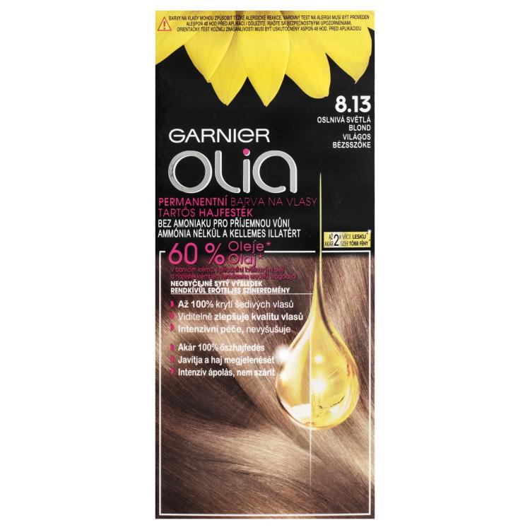 Garnier Olia Permanent Hair Color Barva na vlasy pro ženy 50 g Odstín 8,13 Sandy Blonde