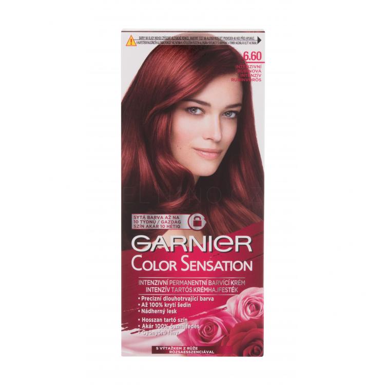 Garnier Color Sensation Barva na vlasy pro ženy 40 ml Odstín 6,60 Intense Ruby