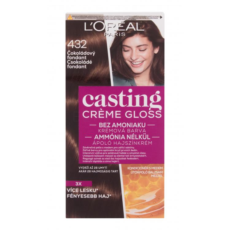 L&#039;Oréal Paris Casting Creme Gloss Barva na vlasy pro ženy 48 ml Odstín 432 Maroon Supreme