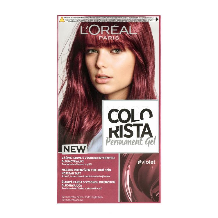 L&#039;Oréal Paris Colorista Permanent Gel Barva na vlasy pro ženy 60 ml Odstín Violet