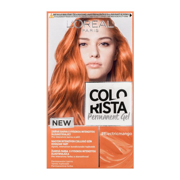 L&#039;Oréal Paris Colorista Permanent Gel Barva na vlasy pro ženy 60 ml Odstín Electric Mango