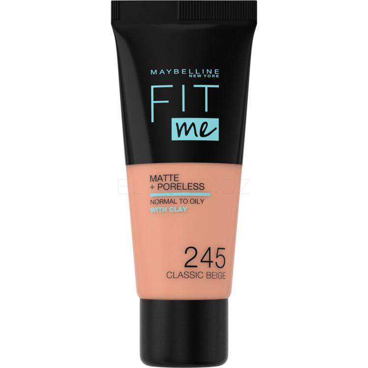 Maybelline Fit Me! Matte + Poreless Make-up pro ženy 30 ml Odstín 245 Classic Beige