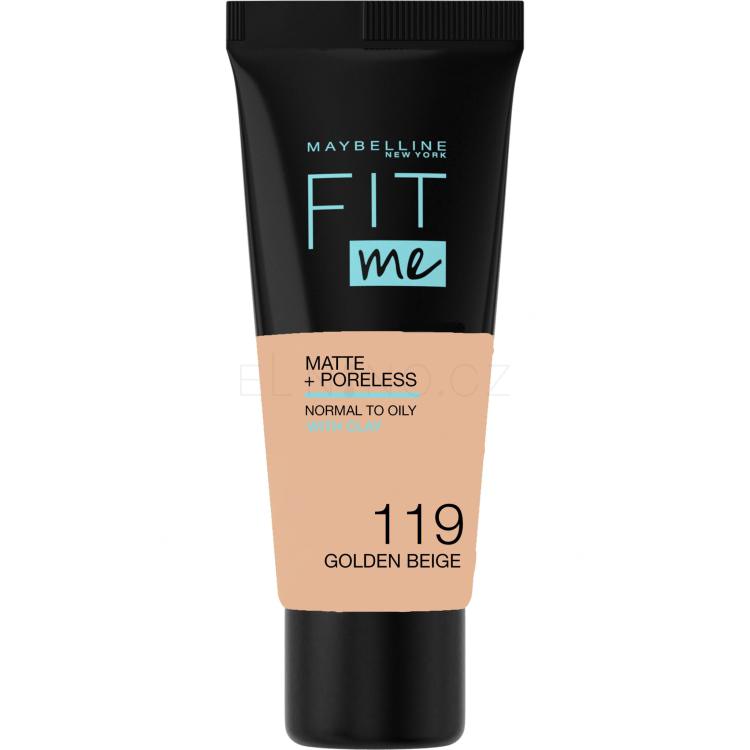 Maybelline Fit Me! Matte + Poreless Make-up pro ženy 30 ml Odstín 119 Golden Beige