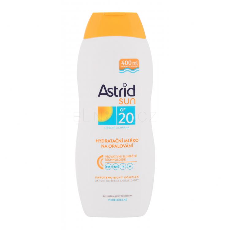 Astrid Sun Moisturizing Suncare Milk SPF20 Opalovací přípravek na tělo 400 ml