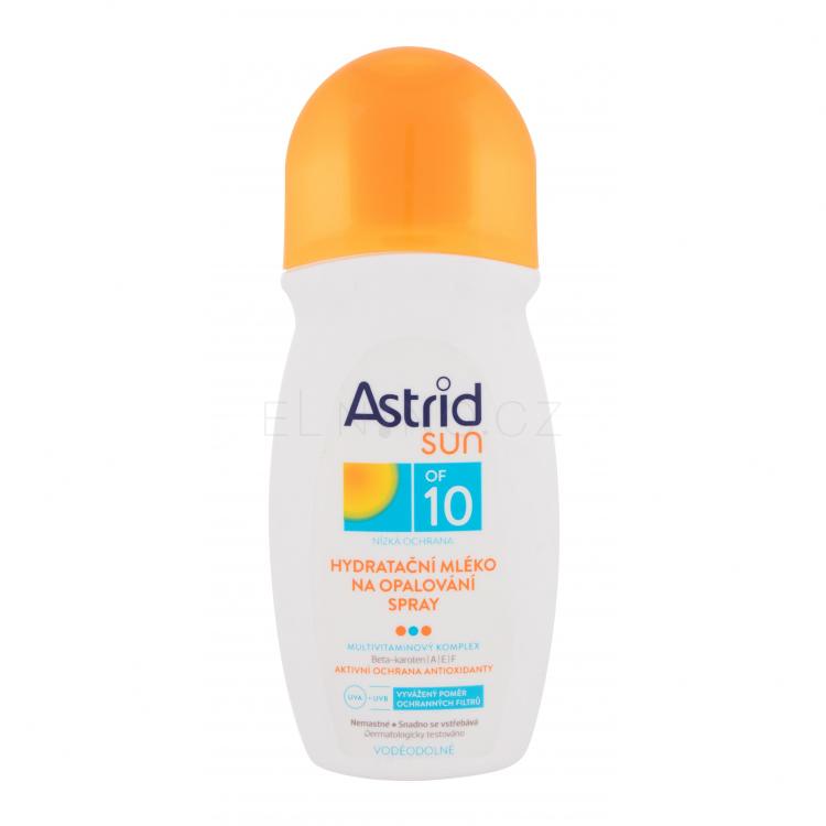 Astrid Sun Moisturizing Suncare Spray SPF10 Opalovací přípravek na tělo 200 ml