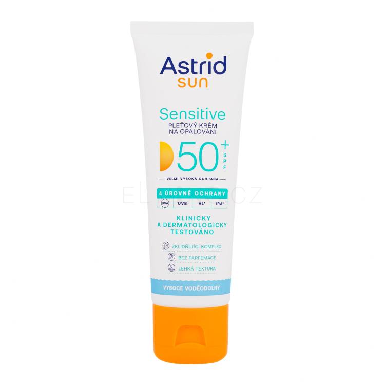 Astrid Sun Sensitive Face Cream SPF50+ Opalovací přípravek na obličej 50 ml