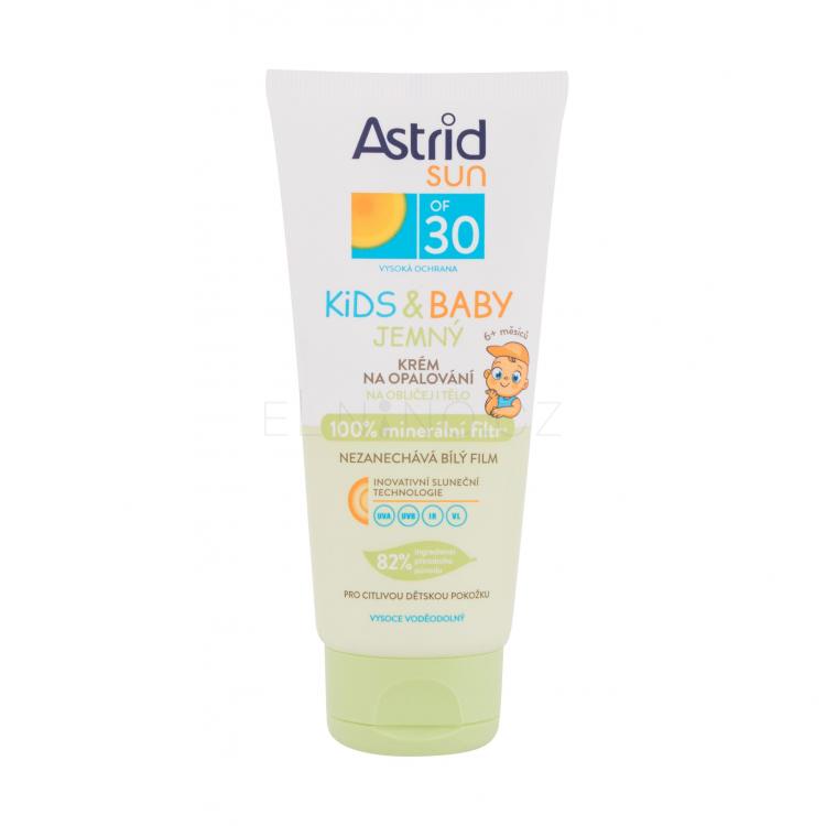 Astrid Sun Kids &amp; Baby Soft Face and Body Cream SPF30 Opalovací přípravek na tělo pro děti 100 ml