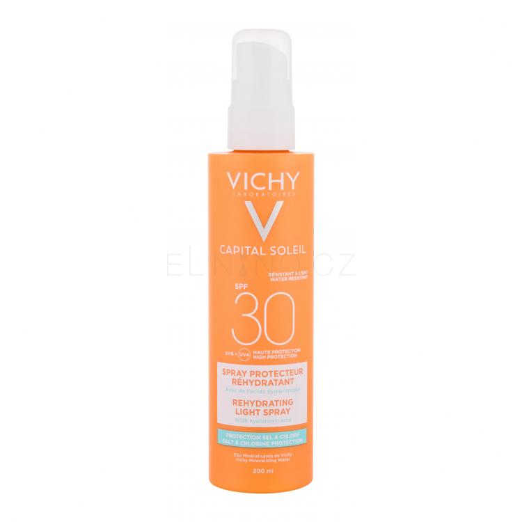 Vichy Capital Soleil Rehydrating Light Spray SPF30 Opalovací přípravek na tělo pro ženy 200 ml