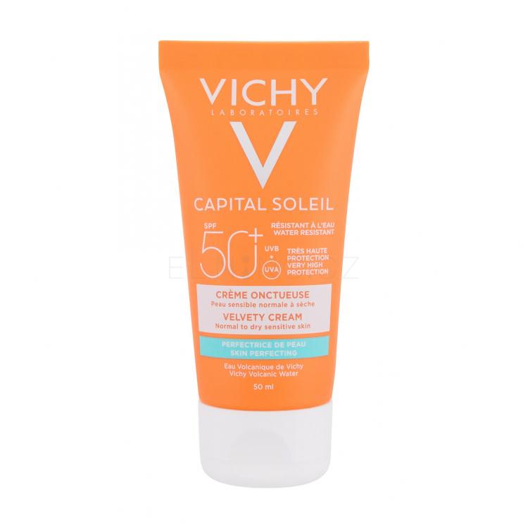 Vichy Capital Soleil Velvety Cream SPF50+ Opalovací přípravek na obličej pro ženy 50 ml