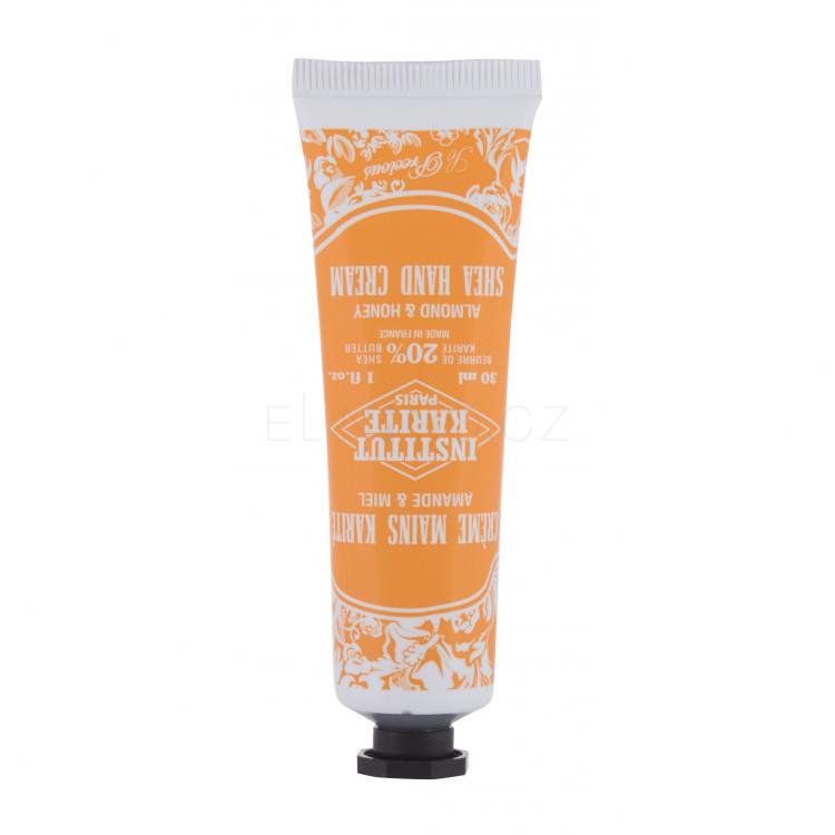 Institut Karité Shea Hand Cream Almond &amp; Honey Krém na ruce pro ženy 30 ml