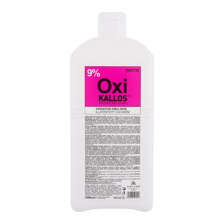 Kallos Cosmetics Oxi 9% Barva na vlasy pro ženy 1000 ml