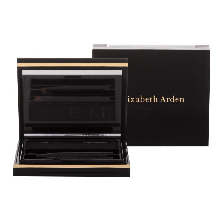 Elizabeth Arden Beautiful Color Brow Shaper And Eyeliner Pudr na obočí pro ženy 2,7 g Odstín 05 Ebony