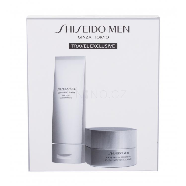 Shiseido MEN Total Revitalizer Dárková kazeta pleťový krém Men Total Revitalizer Cream 50 ml + čisticí pleťová pěna Men Cleansing Foam 125 ml