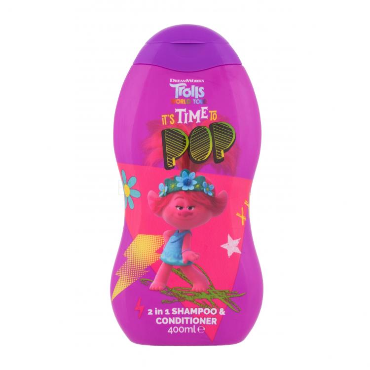 DreamWorks Trolls World Tour 2in1 Shampoo &amp; Conditioner Šampon pro děti 400 ml