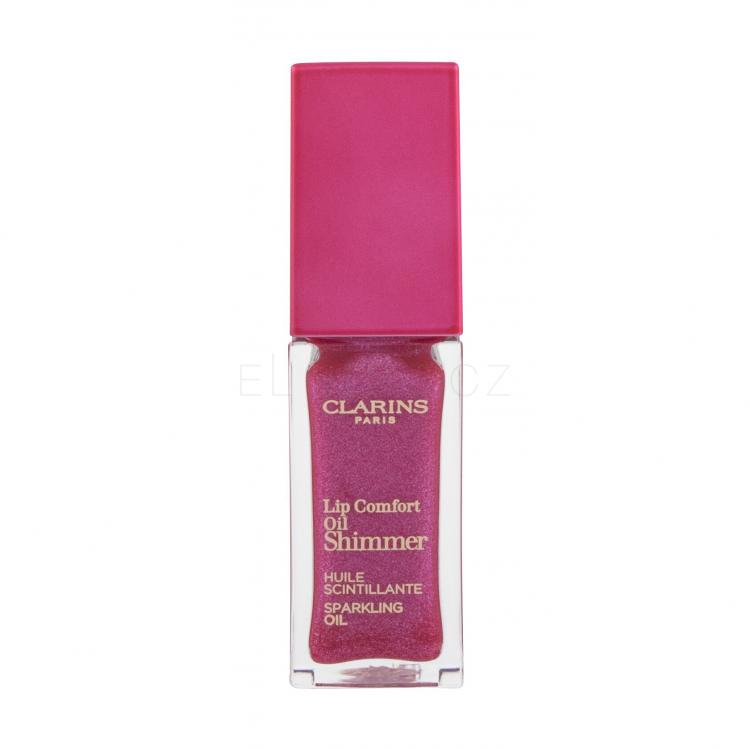 Clarins Lip Comfort Oil Shimmer Olej na rty pro ženy 7 ml Odstín 04 Pink Lady