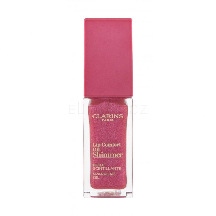 Clarins Lip Comfort Oil Shimmer Olej na rty pro ženy 7 ml Odstín 05 Pretty In Pink