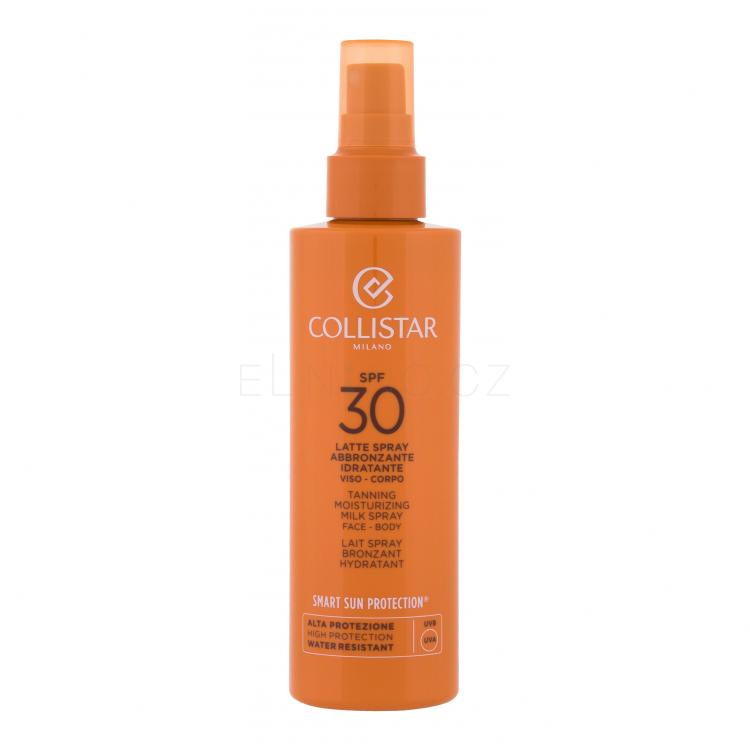 Collistar Smart Sun Protection Tanning Moisturizing Milk Spray SPF30 Opalovací přípravek na tělo 200 ml