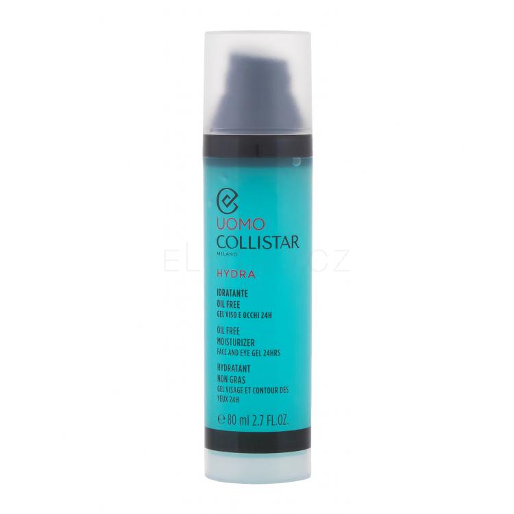 Collistar Uomo Hydra Oil Free Moisturizer Face and Eye Gel Pleťový gel pro muže 80 ml