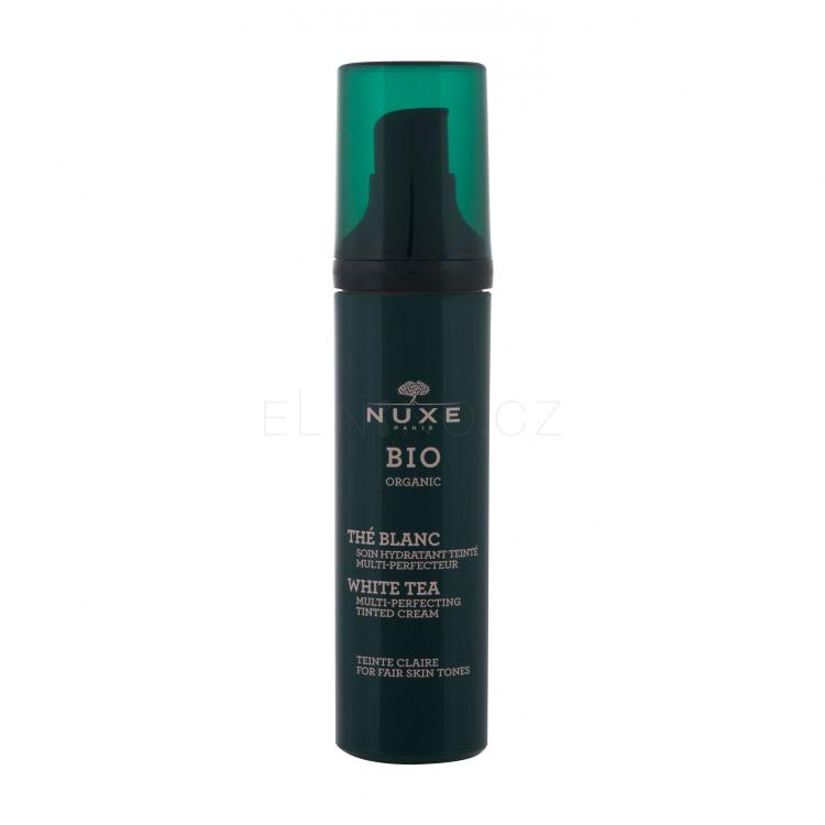 NUXE Bio Organic White Tea Tinted Cream Fair Skin Tones Denní pleťový krém pro ženy 50 ml Odstín Claire