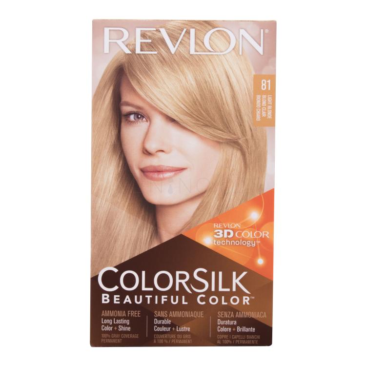 Revlon Colorsilk Beautiful Color Barva na vlasy pro ženy 59,1 ml Odstín 81 Light Blonde