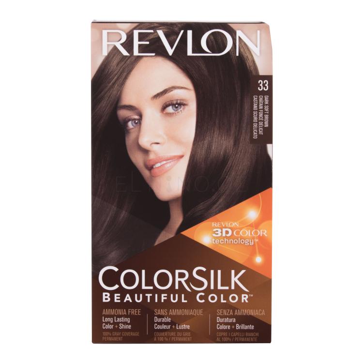 Revlon Colorsilk Beautiful Color Barva na vlasy pro ženy 59,1 ml Odstín 33 Dark Soft Brown