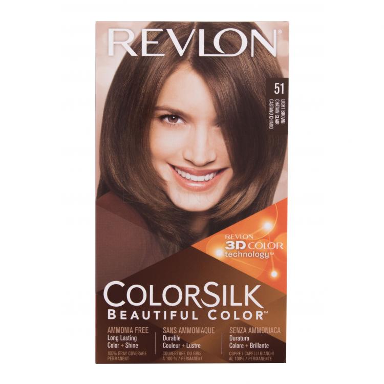 Revlon Colorsilk Beautiful Color Barva na vlasy pro ženy 59,1 ml Odstín 51 Light Brown