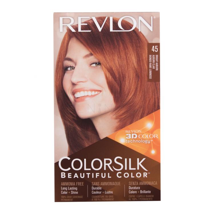 Revlon Colorsilk Beautiful Color Barva na vlasy pro ženy 59,1 ml Odstín 45 Bright Auburn