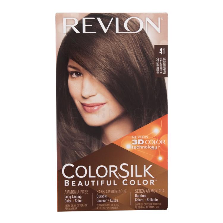 Revlon Colorsilk Beautiful Color Barva na vlasy pro ženy 59,1 ml Odstín 41 Medium Brown