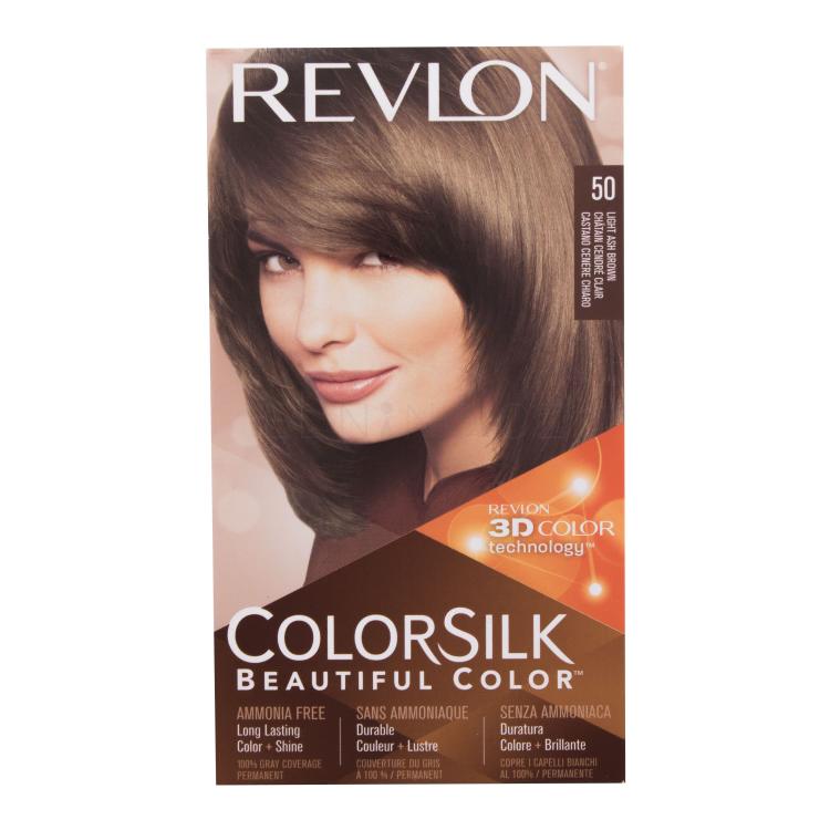 Revlon Colorsilk Beautiful Color Barva na vlasy pro ženy 59,1 ml Odstín 50 Light Ash Brown