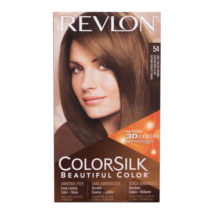 Revlon Colorsilk Beautiful Color Barva na vlasy pro ženy 59,1 ml Odstín 54 Light Golden Brown