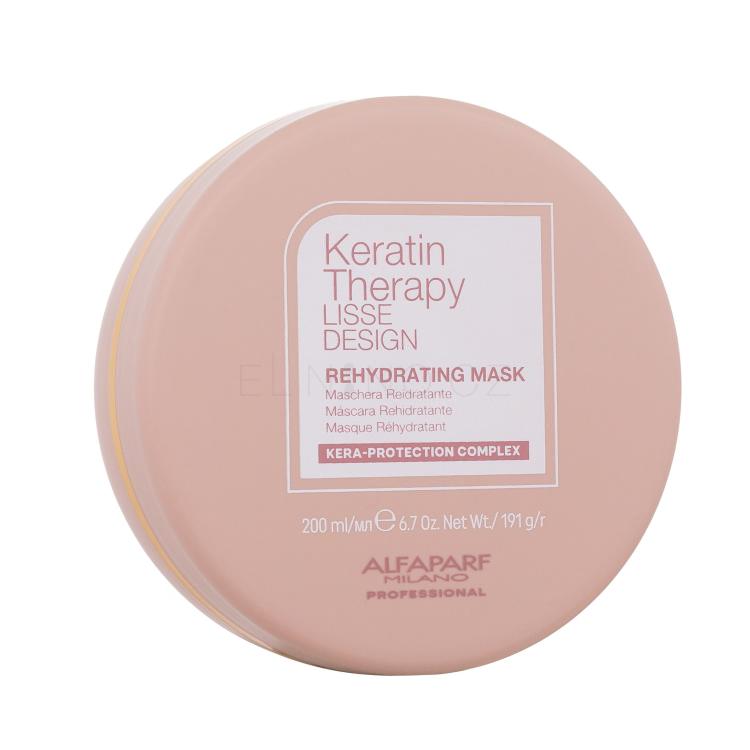 ALFAPARF MILANO Keratin Therapy Lisse Design Rehydrating Maska na vlasy pro ženy 200 ml
